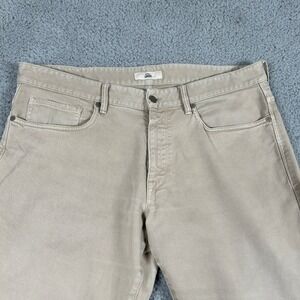 Incotex Cinque Sky Slim Fit Pants Mens 38 Beige Chinos Casual Everyday Comfort
